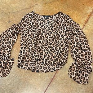 Cheetah Forever 21 Blouse